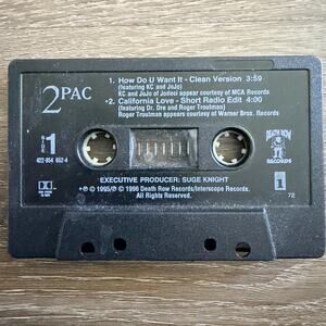 How Do U Want It [Single] 2Pac Clean Version Cassette Tape Death Row Records